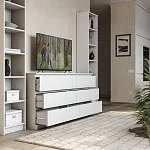 Стеллаж Варма, 6 полок, 38х198х28 см, белый | изображение 2