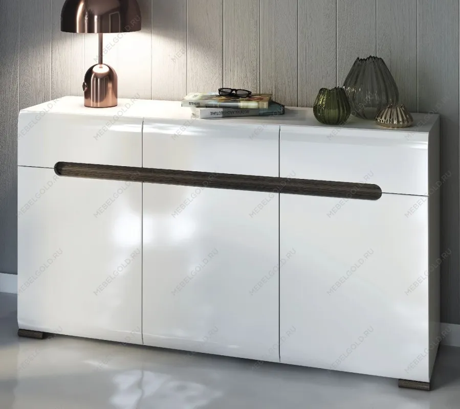 Тумба Ацтека KОМ3D3S/8/15 белый | изображение 2