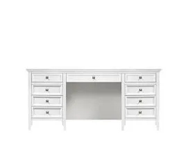 Стол письменный двухтумбовый Manhattan (Белый)