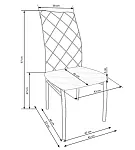 Стул кухонный Halmar K309 (серый/хром) | изображение 7