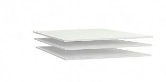 Дополнительные полки в шкаф 2-х дверный, Клер (828*495*16) Белый, 31511