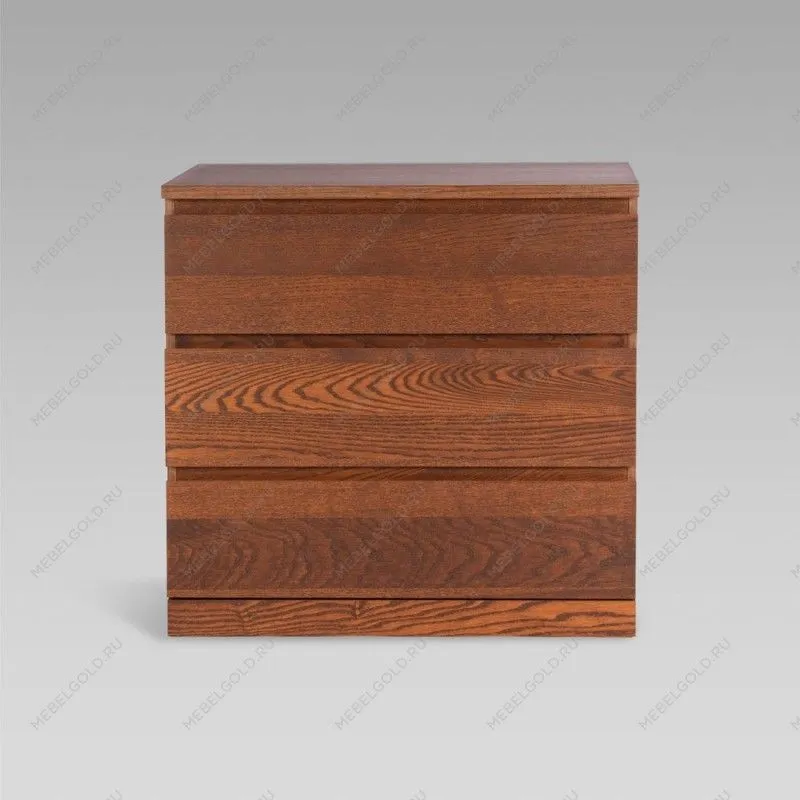 Варма Прайм 3 комод 80x77x48 шпон ясень, коричневый | изображение 1