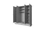 Шкаф Валенсия 4DG2S Z серый | изображение 1