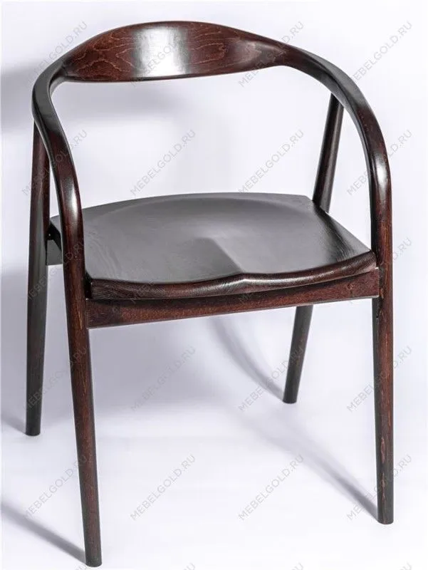 Полукресло венское Diona (темный орех) жесткое сиденье