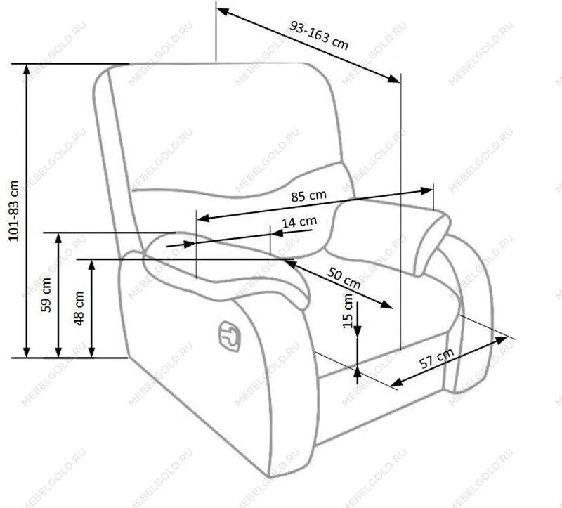 Кресло раскладное Halmar JEFF (черный) | изображение 1