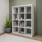 Стеллаж Фора, 12 полок, 112х147х38 см, белый | изображение 8