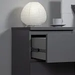 Тумба прикроватная Варма, 2 ящика, 40х55х40 см, эмаль серая | изображение 24