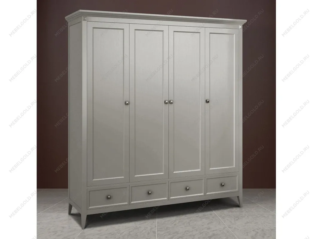 Шкаф четырехстворчатый Manhattan (Серый) | изображение 3