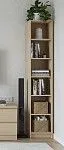 Стеллаж Варма, 6 полок, 38х198х28 см, шпон, дуб беленый | изображение 1
