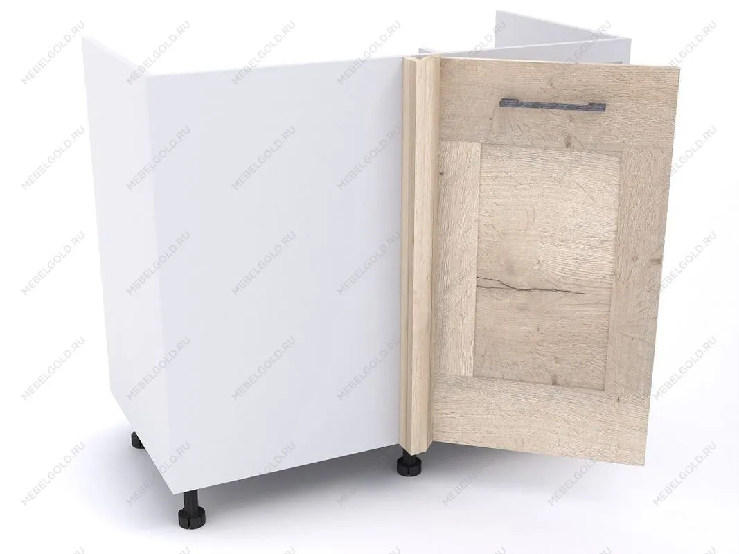 Стол под мойку угловой СМУ-100 правый, Дублин (900*470*820) Дуб галифакс белый, 21615 | изображение 1