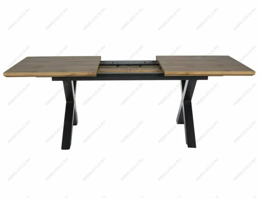 Стол обеденный Signal XAVIERO II 160 раскладной (дуб артизан/черный) | изображение 3