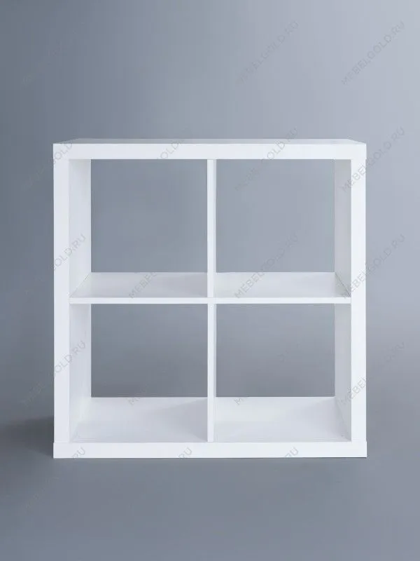 Стеллаж Фора, 4 полки, 77х77х38 см, белый | изображение 6