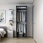 МАКС шкаф 2 двери 75х61х233 серый | изображение 3