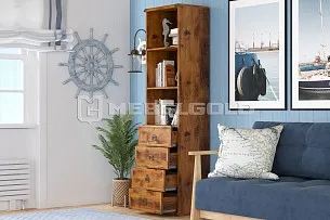 Стеллаж Индиана JREG4SO/50 дуб саттер