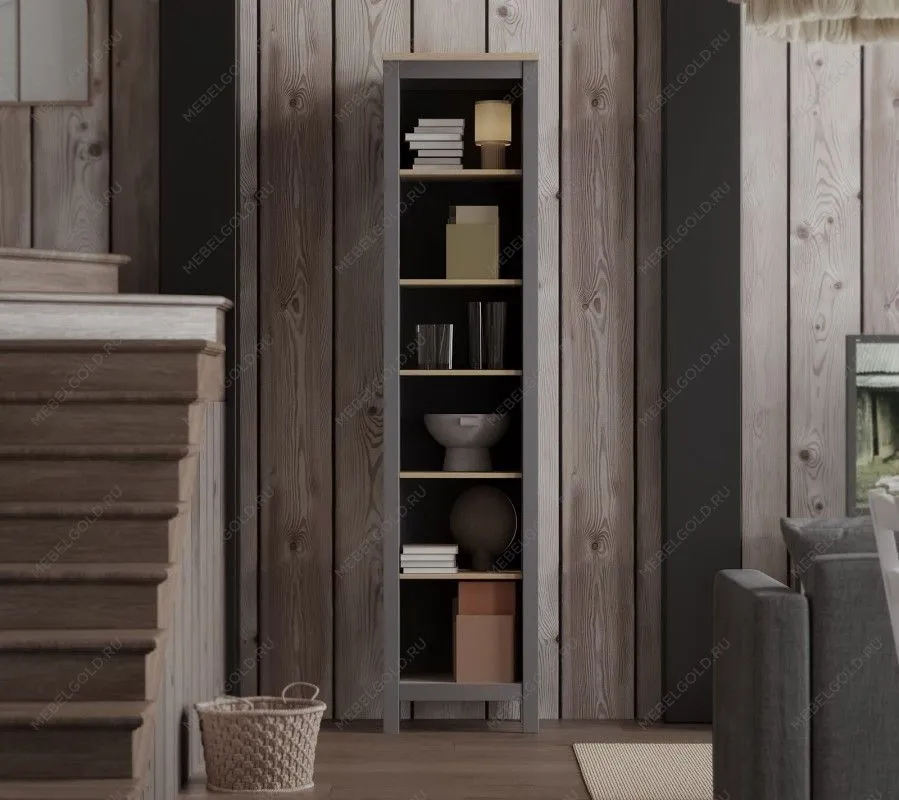 САГА стеллаж 50 серый/ясень | изображение 4