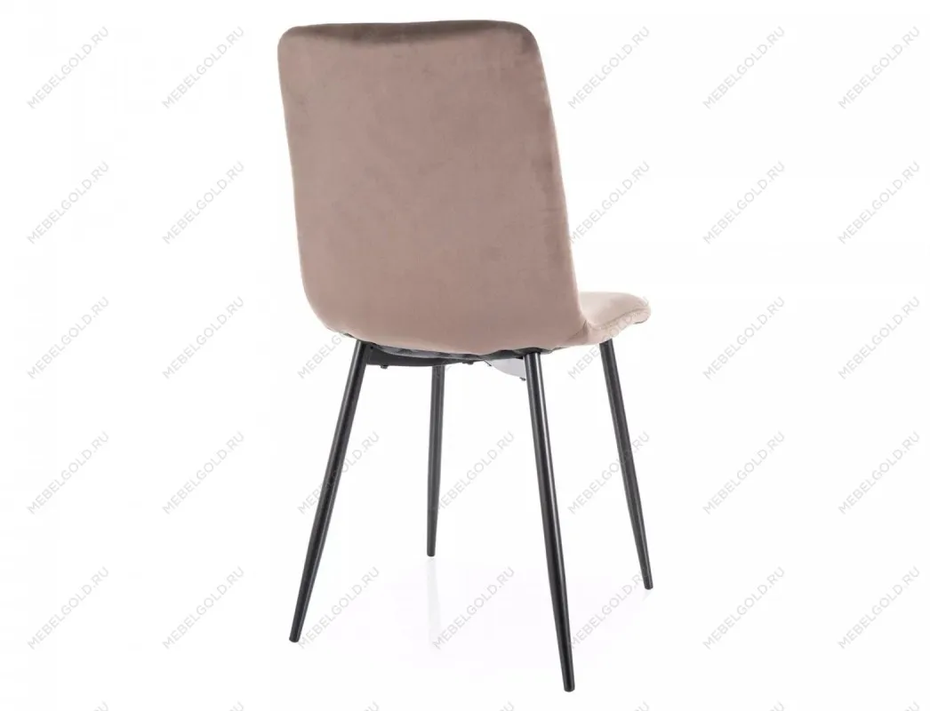 Стул кухонный Signal DAREN Velvet Bluvel 38 (капучино/черный) | изображение 3