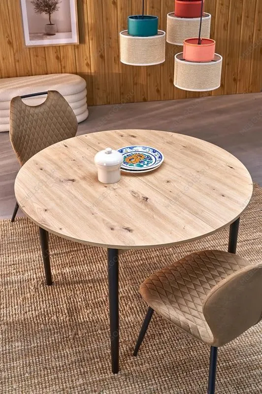 Стол обеденный Halmar PIVOT 102 (дуб артизан/черный) | изображение 11