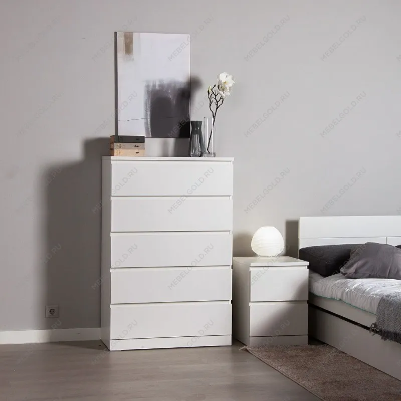 МАЛЬМ / VARMA тумба для обуви 5 ящиков ИКЕА / IKEA 80х123х40, белый | изображение 5