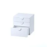 ПИКСИ комод 3 ящика 60x57x63, робкий подснежник | изображение 2