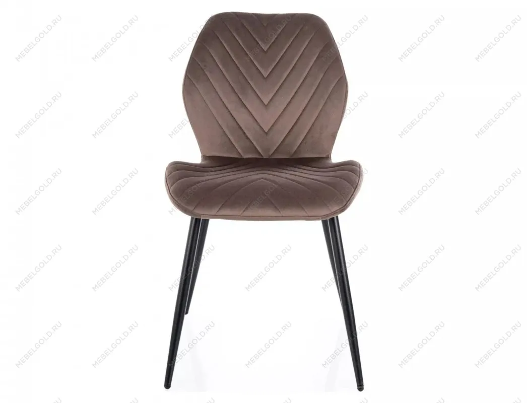 Стул кухонный Signal MIKE Velvet Bluvel 38 (капучино/черный) | изображение 1