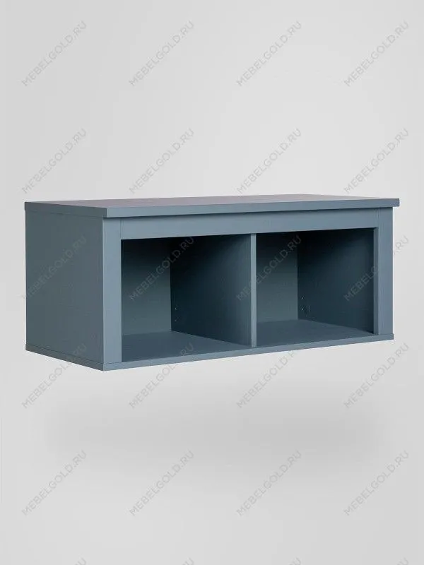 Полка навесная Сага, 2 секции, темно-бирюзовая | изображение 5