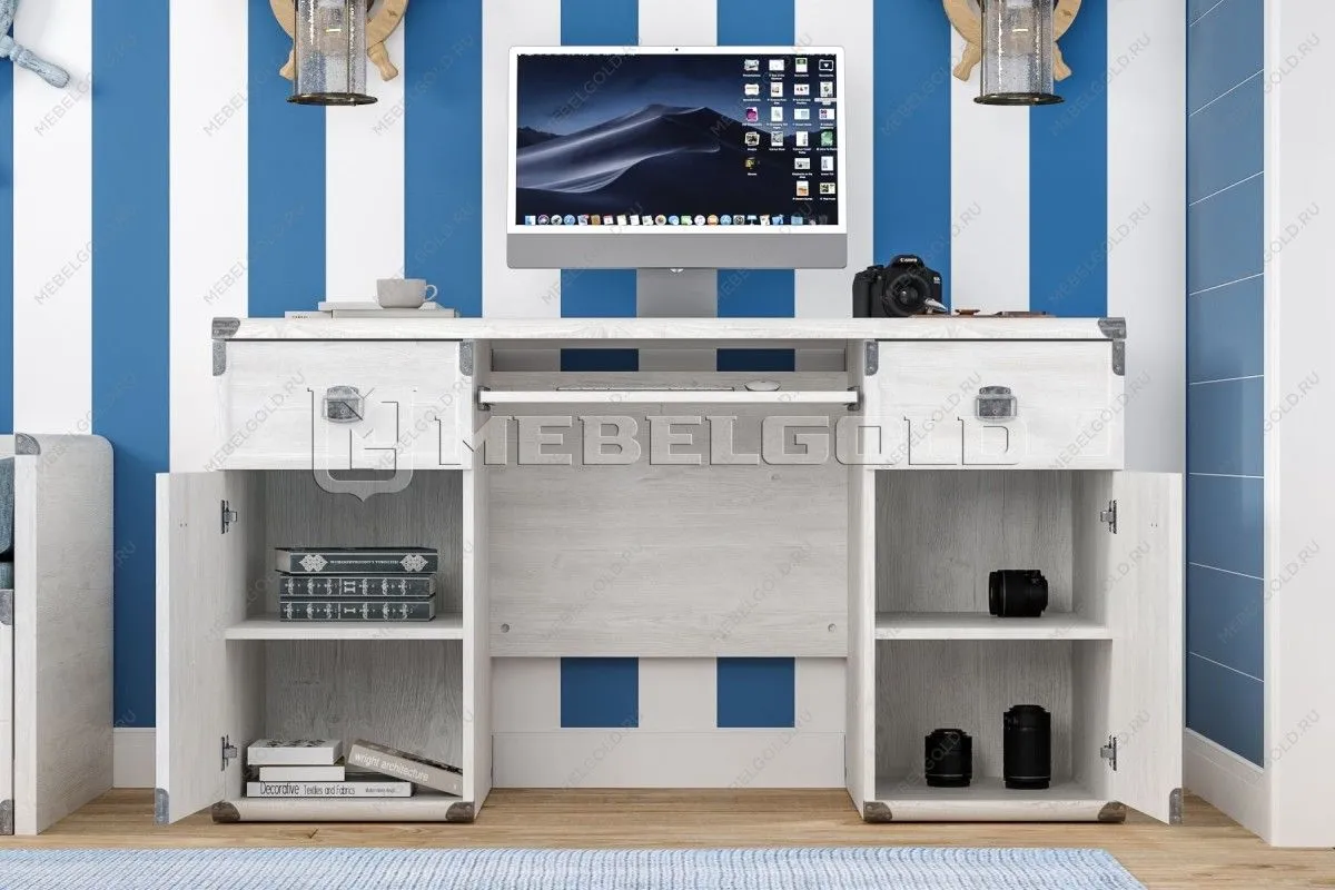 Стол письменный Индиана JBIU2D2S сосна каньон | изображение 3