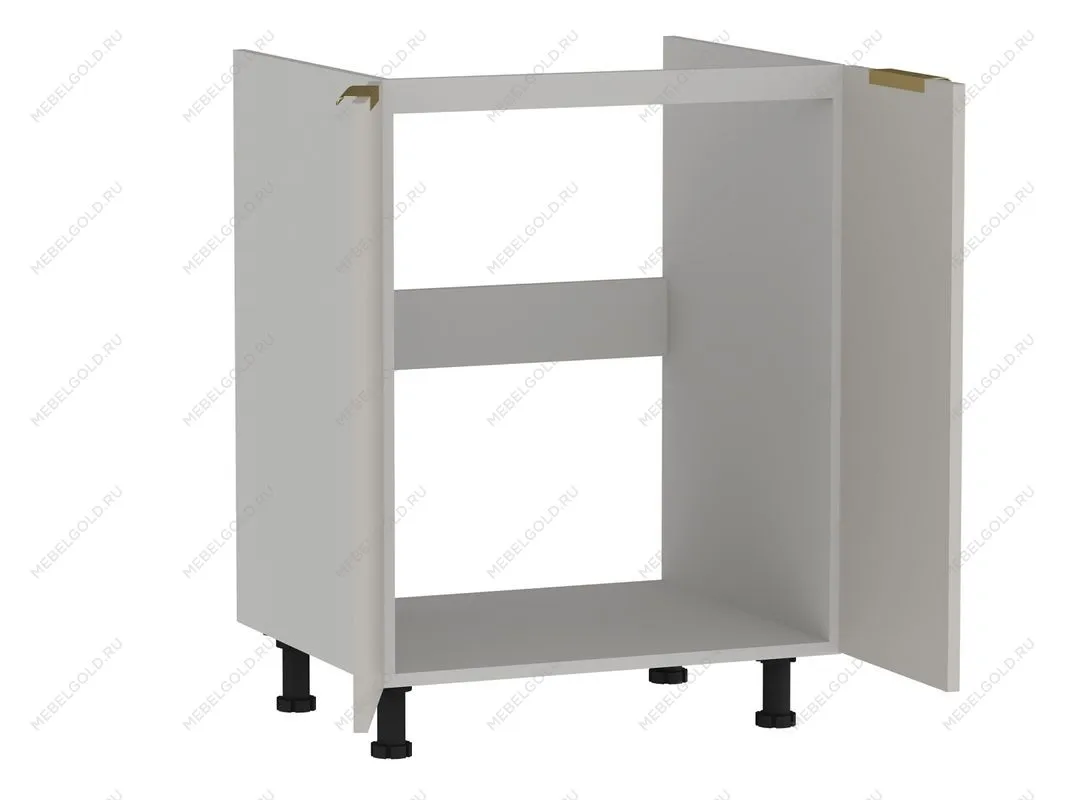 Стол под мойку 2-х дверный СМ-60, Монза (600*520*820) Экокожа Бежевый, 23110 | изображение 1