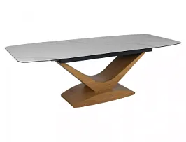 Стол обеденный Signal DOLCE CERAMIC раздвижной (белый/дуб)