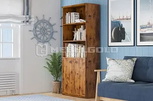 Стеллаж Индиана JREG2DO дуб саттер - Выставка Лобня