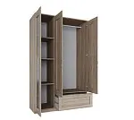 БРИМНЭС / СИРИУС Шкаф ИКЕА / IKEA комбинированный 3 двери и 1 ящик сонома | изображение 2