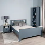 САГА кровать двойная 140х200 темно-бирюзовая/ясень | изображение 5