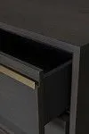 Тумба прикроватная Сидней 2 ящика, дуб графит | изображение 6