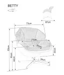 Кресло Signal BETTY (черный/черный) | изображение 4