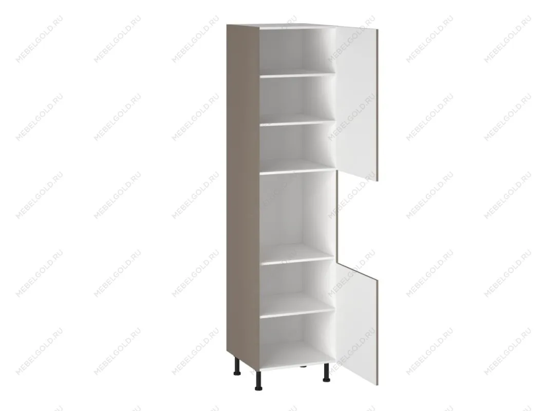 Шкаф-пенал 960 ПГ-60 бока МДФ, Виста (600*586*2456) Мокко, 25489 | изображение 1