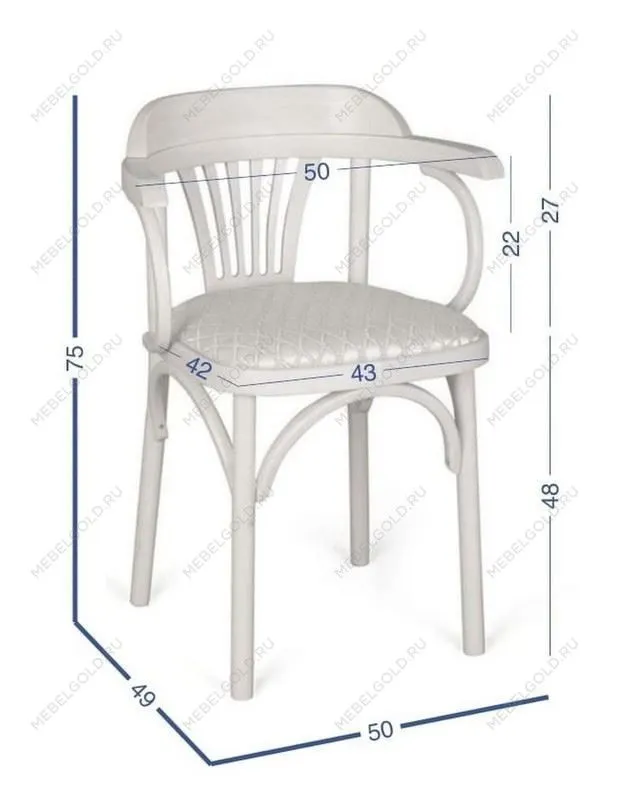 Стул Михаэль мягкий (средний тон, ткань RS 08) | изображение 2