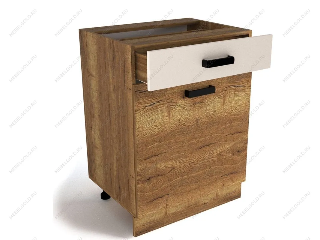Стол с ящиком СЯД-60, Адель (600*470*820) Дуб галифакс Табак, 20117