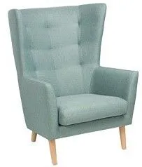 Кресло для отдыха Саари мятно-серое, ткань рогожка