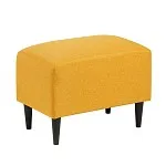 Пуф КИРКАС, 57х36х43 см, жёлто-оранжевый | изображение 2