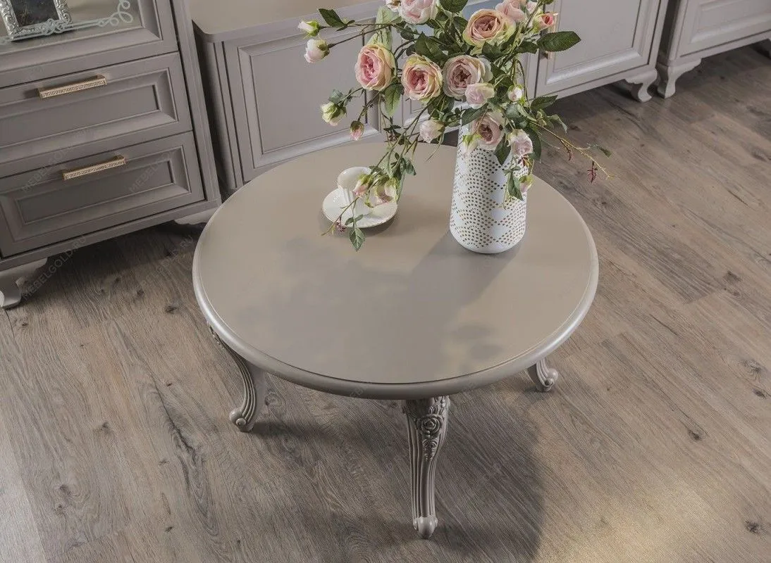 Столик круглый Мокко серый камень | изображение 5