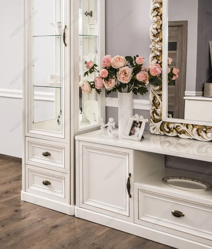 Витрина Натали 1-ств белый глянец | изображение 3