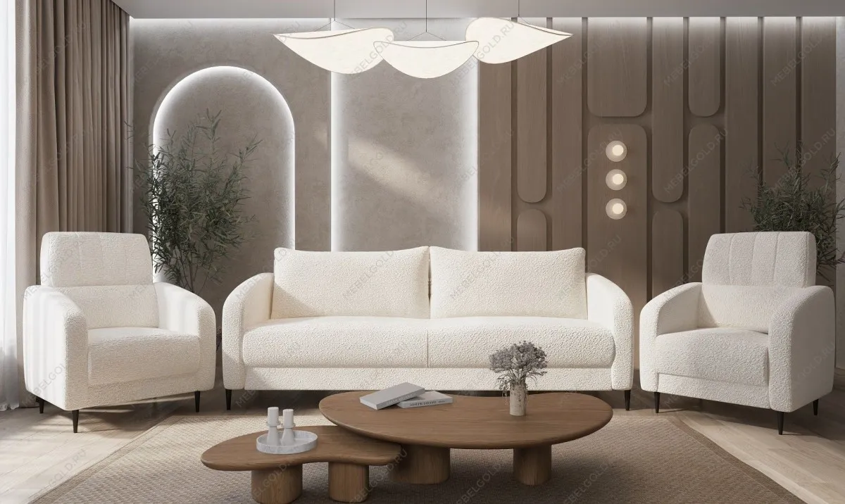 Диван Стелла 3х местный белый | изображение 3