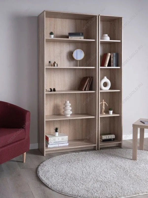 Стеллаж Сириус, 5 полок, 39х34х190 см, дуб сонома | изображение 3