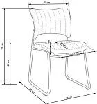 Стул кухонный Halmar RAPID (черный) | изображение 3