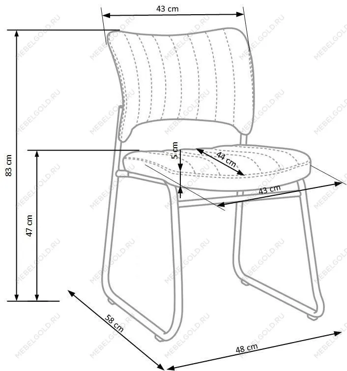 Стул кухонный Halmar RAPID (черный) | изображение 3