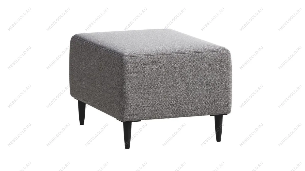 Пуф Киркас светло-серый, рогожка