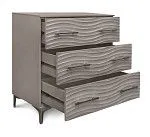 Комод Гравита 3 ящика серый камень глянец | изображение 1