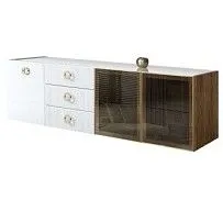 Комод 2.1м Bogemia Woodline Fly Fi (Белый) (Lakobel/Золото) БМКМ-5[5][10]