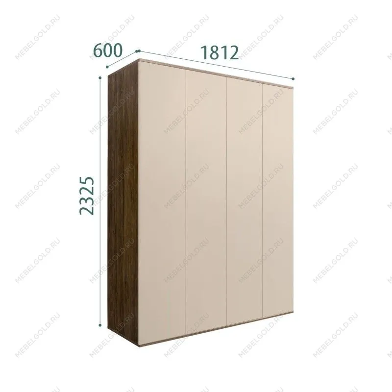 Шкаф 4-х дверный Bogemia Woodline Air (Ваниль) БМШ2/4(0)