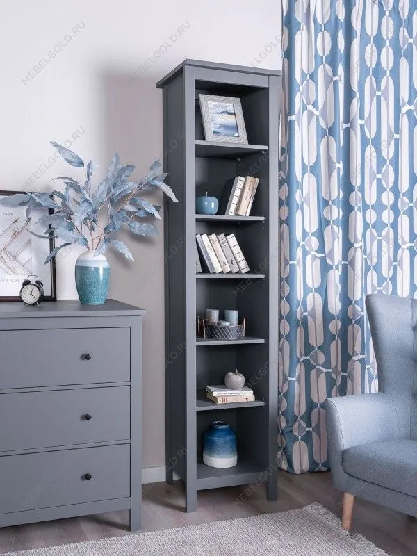 Стеллаж Сага, 50х42х215 см, серый | изображение 1