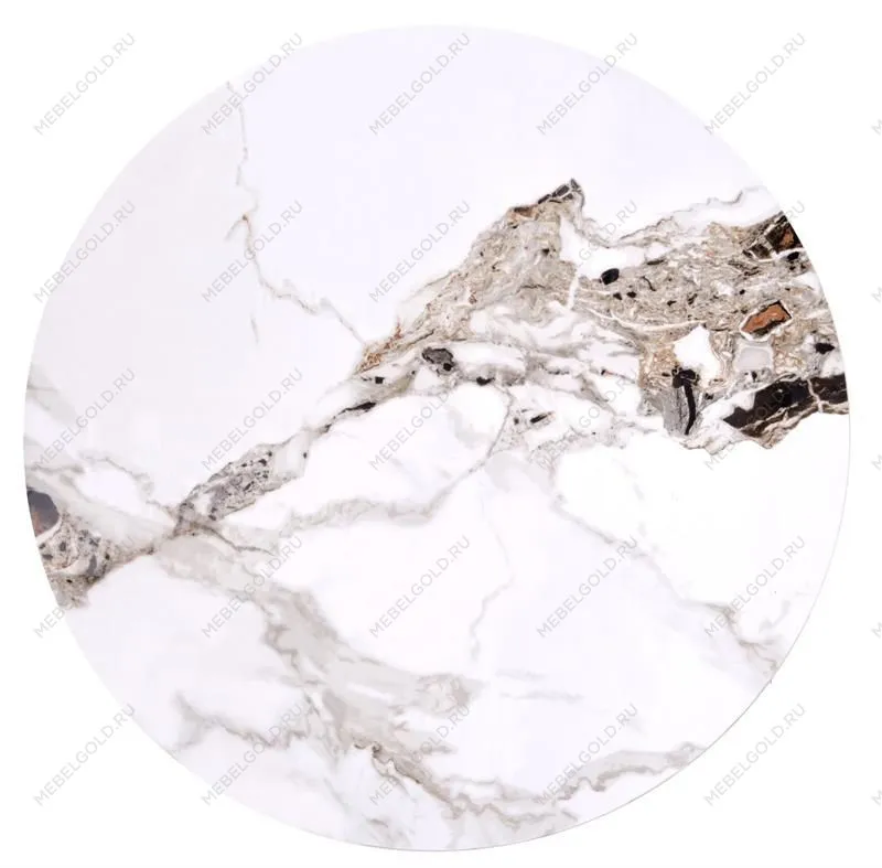 Стол журнальный Halmar CARINA (бежевый мрамор/орех) | изображение 9